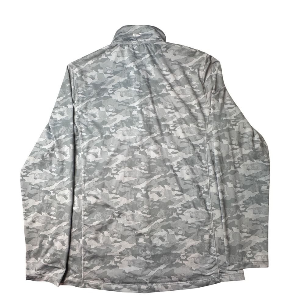 Vineyard Vines Pullover Mens S Gray Camo Performance Quarter Zip Active Top - Picture 2 of 9